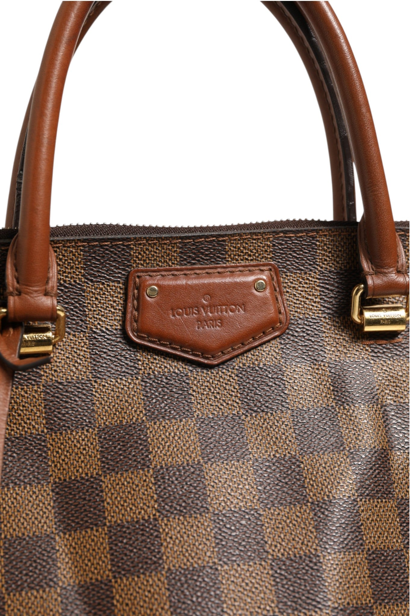 Louis Vuitton Damier Ebene Belmont Tote Women's Bag (Authentic Pre-Loved)