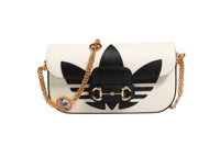 Gucci Gucci x Adidas Horsebit 1955 Shoulder Bag Women's Black/White (Authentic Pre-Loved)