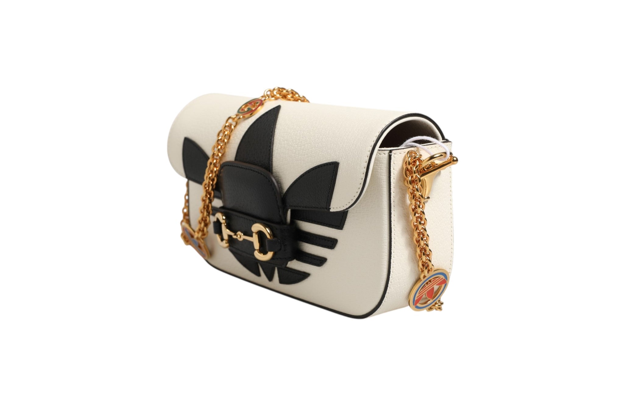 Gucci Gucci x Adidas Horsebit 1955 Shoulder Bag Women's Black/White (Authentic Pre-Loved)