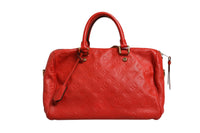 Louis Vuitton Red Monogram Empreinte Speedy Bandouliere Women's 30 (Authentic Pre-Loved)