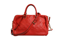 Louis Vuitton Red Monogram Empreinte Speedy Bandouliere Women's 30 (Authentic Pre-Loved)