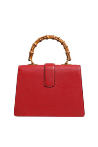 Gucci Dionysus Bamboo Medium Top Handle Bag White Blue Women's Red (Authentic Pre-Loved)