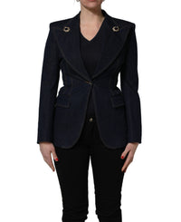 Dolce & Gabbana Dolce & Gabbana Blue Single-Breasted Denim Blazer Women's Jacket