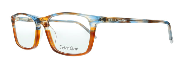 Calvin Klein Striped Azure Tortoise Rectangle CK5968 486 Eyeglasses