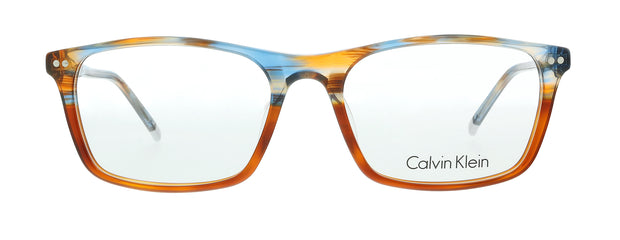 Calvin Klein Striped Azure Tortoise Rectangle CK5968 486 Eyeglasses