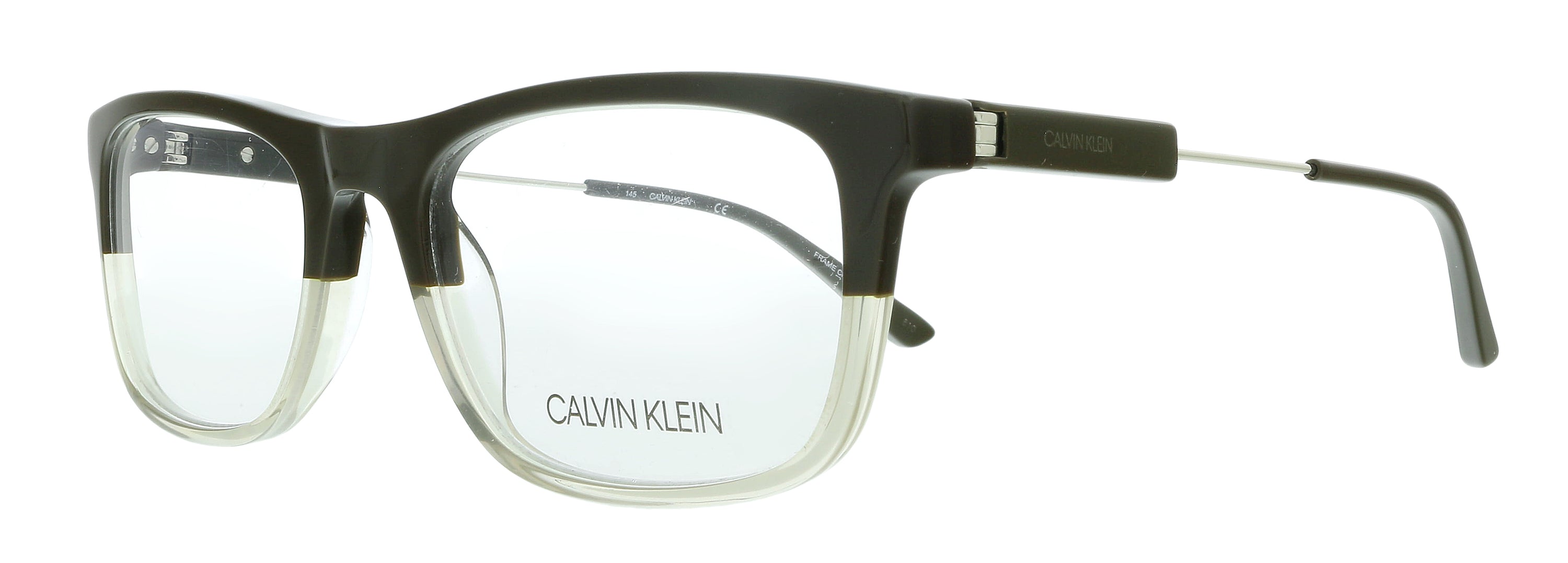 Calvin Klein Brown/Crystal Taupe Gradient Rectangle CK19707 277 Eyeglasses