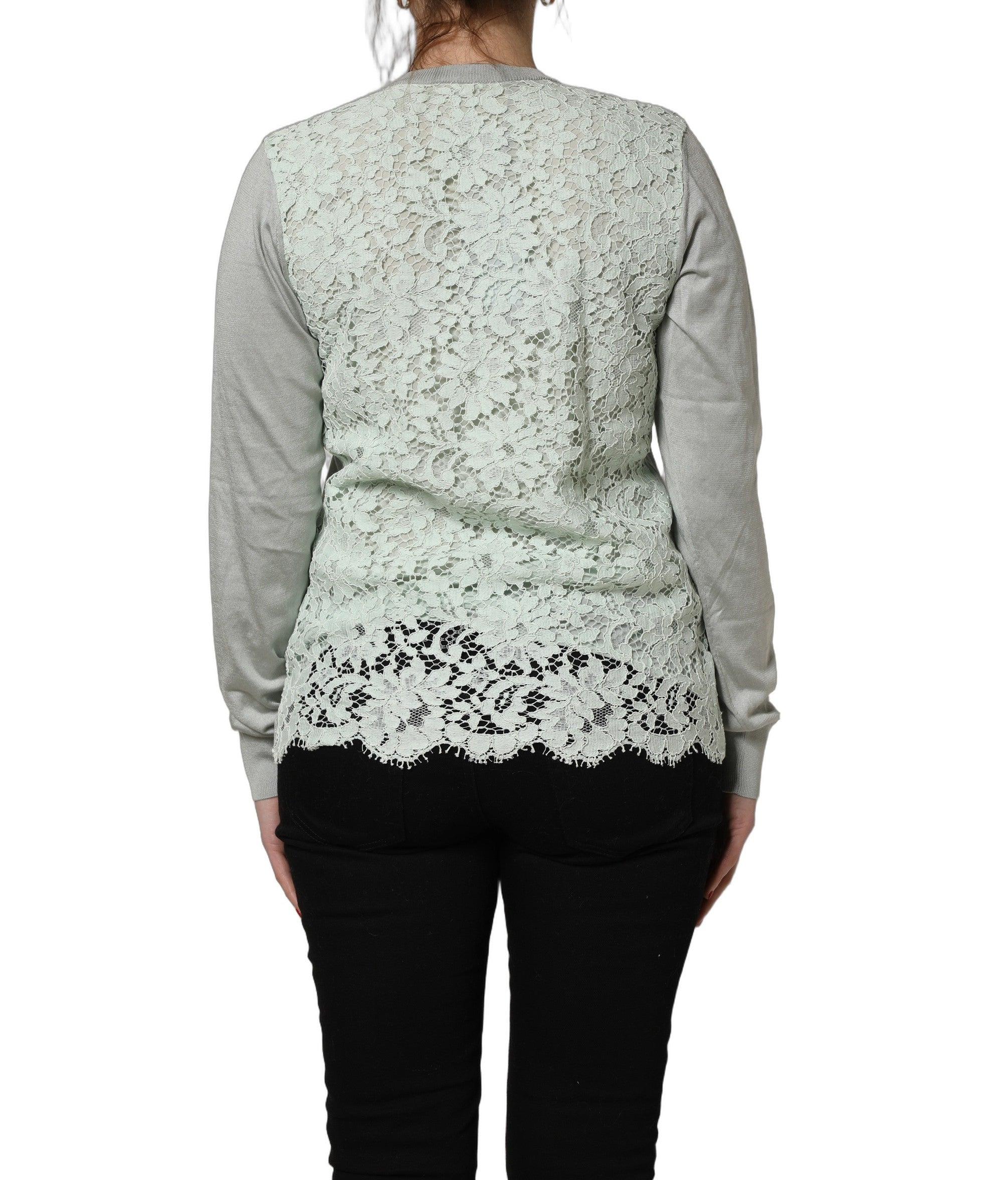 Dolce & Gabbana Dolce & Gabbana Green ButtonDown LongSleeve Cardigan Women's Sweater