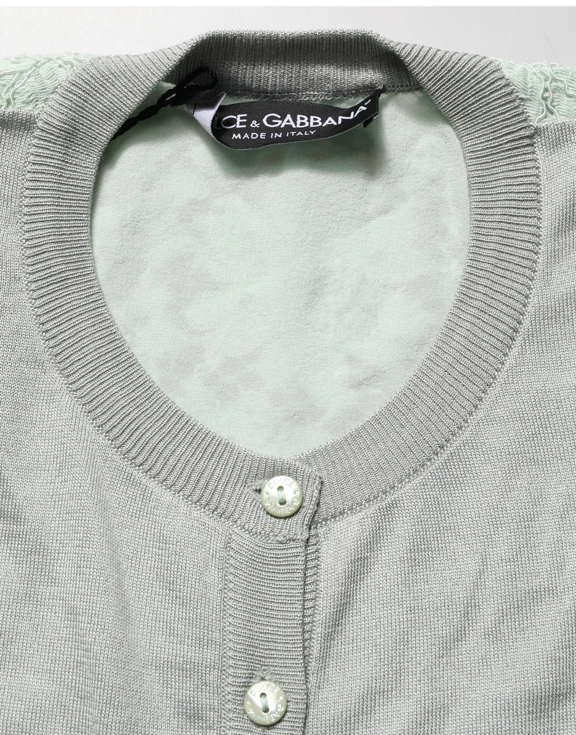 Dolce & Gabbana Dolce & Gabbana Green ButtonDown LongSleeve Cardigan Women's Sweater