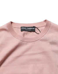 Dolce & Gabbana Pink Sleeveless Cashmere Knitted Tank Women's Top