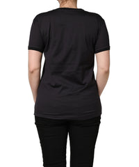 Dolce & Gabbana Dolce & Gabbana Black #IAMACHRISTMASTREE Print Cotton Women's T-shirt