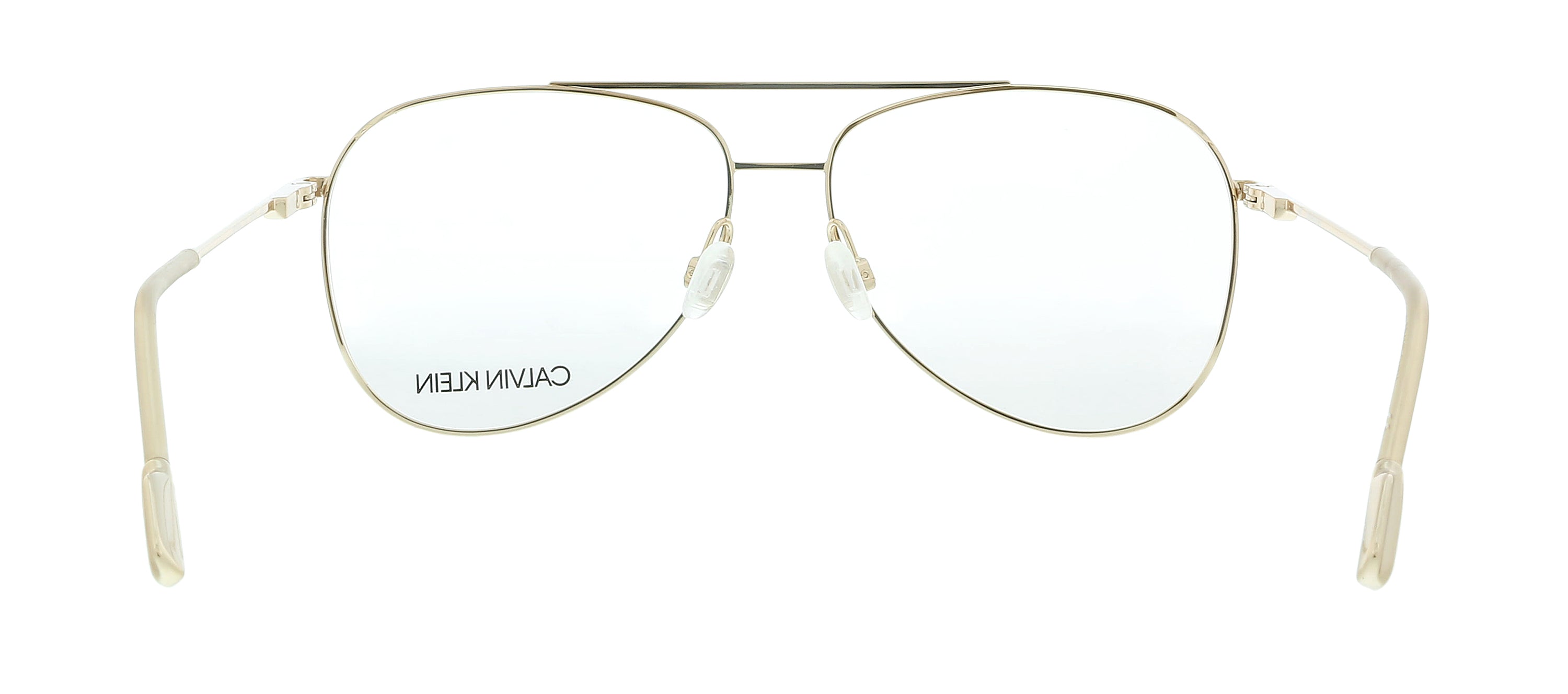 Calvin Klein CK21100 717 Shiny Gold Aviator Eyeglasses