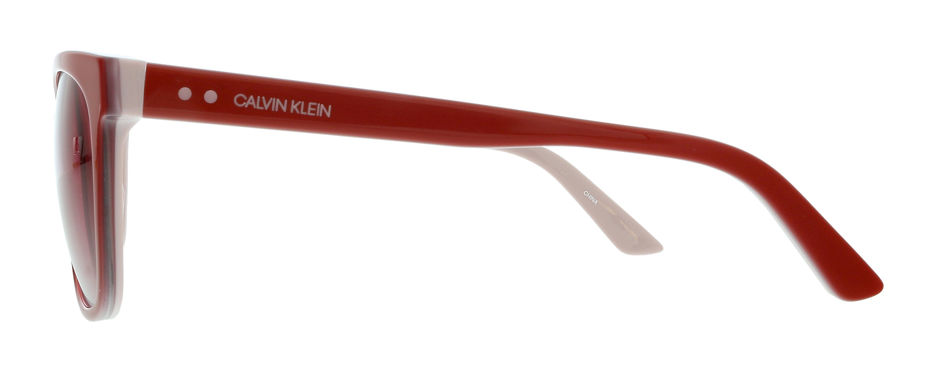 CK Red/Blush Rectangle CK19503S 610 Sunglasses