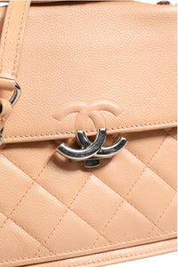 Chanel Goatskin Quilted Small CC Box Flap Women's Bag (Authentic Pre-Loved)
