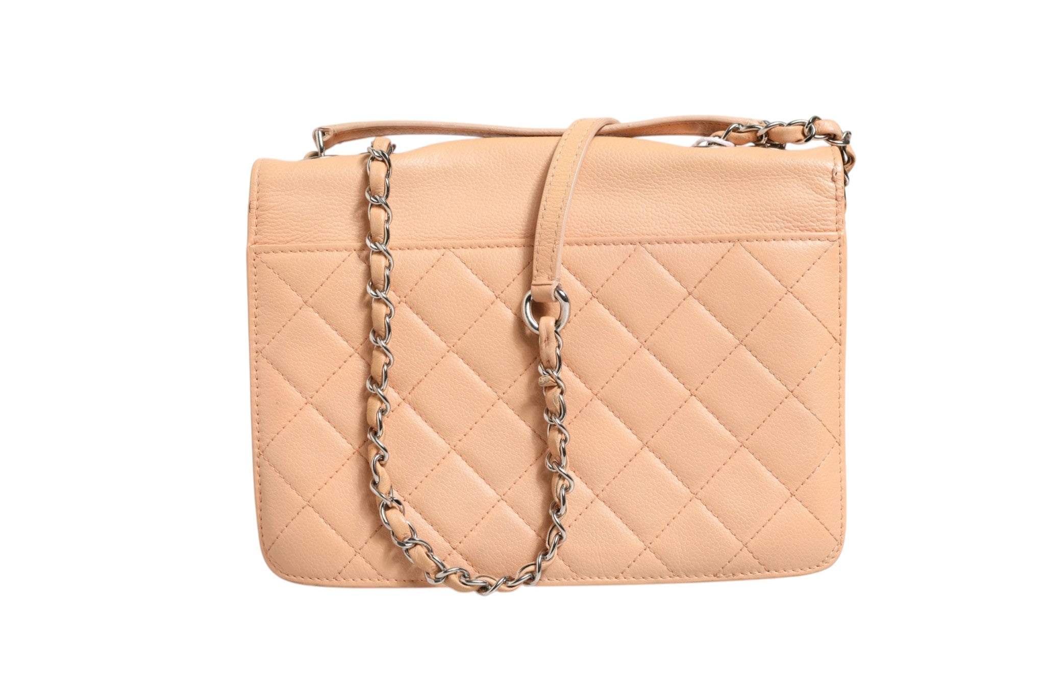 Chanel Goatskin Quilted Small CC Box Flap Women's Bag (Authentic Pre-Loved)