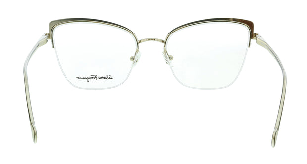 Salvatore Ferragamo Shiny Gold/Burgundy Cateye SF2182 744 Eyeglasses