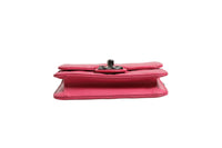 Chanel Pink Quilted Lambskin Leather Classic Square Mini Flap Women's Bag (Authentic Pre-Loved)