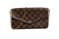 Louis Vuitton Damier Ebene Pochette Felice Chain Women's Wallet (Authentic Pre-Loved)