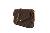 Louis Vuitton Damier Ebene Pochette Felice Chain Women's Wallet (Authentic Pre-Loved)