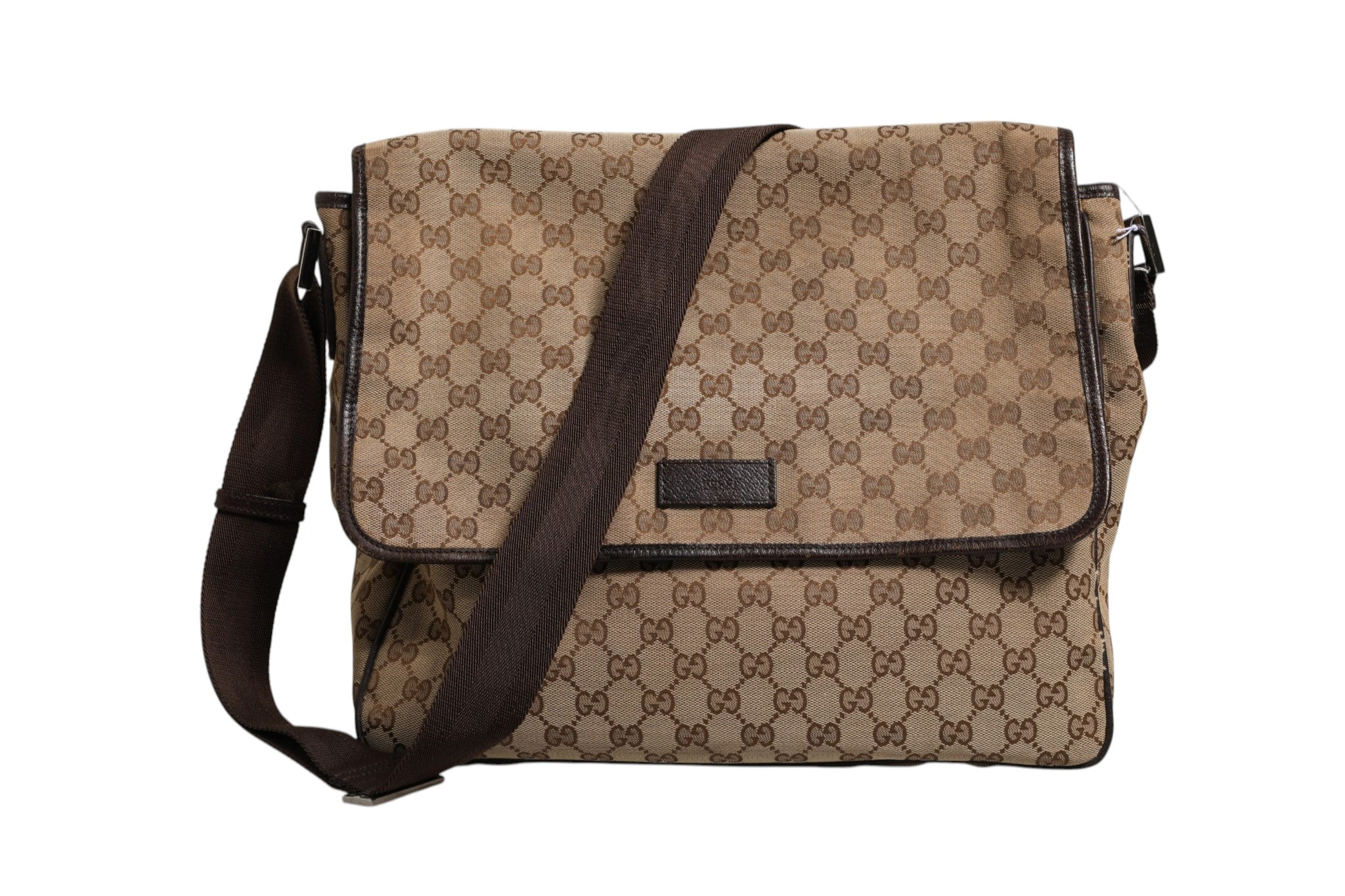 Gucci GG Canvas Flap Messenger Women's Bag (Authentic Pre-Loved)