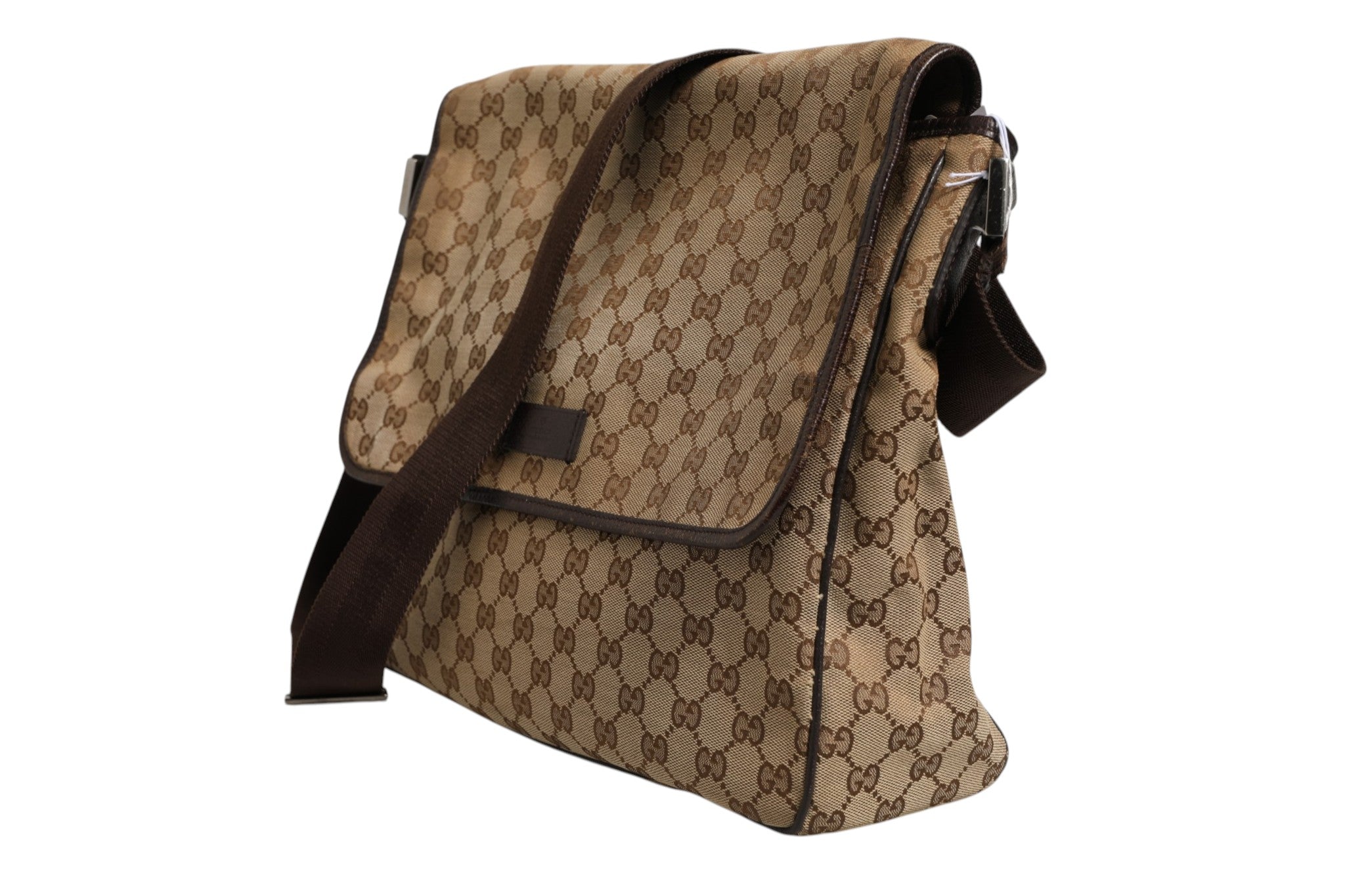 Gucci GG Canvas Flap Messenger Women's Bag (Authentic Pre-Loved)