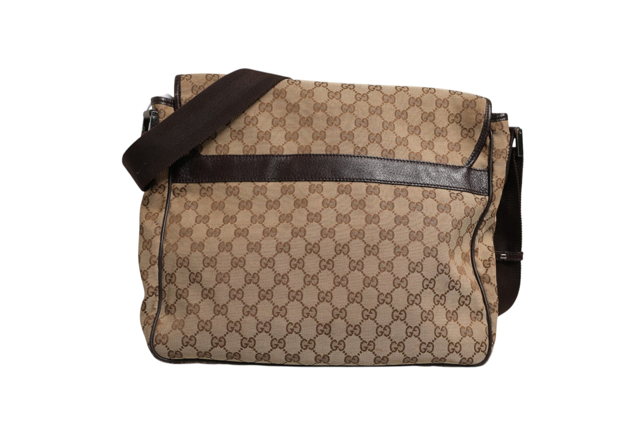 Gucci GG Canvas Flap Messenger Women's Bag (Authentic Pre-Loved)