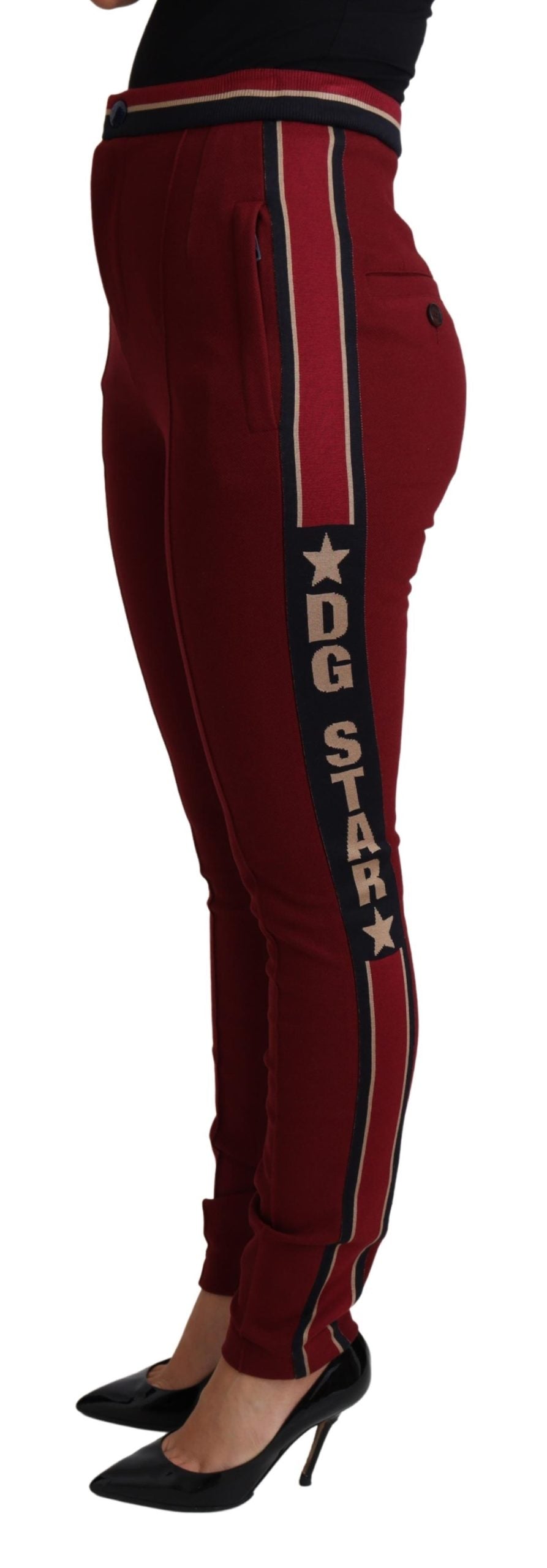 Dolce & Gabbana Women's Burgundy Jogger Pants