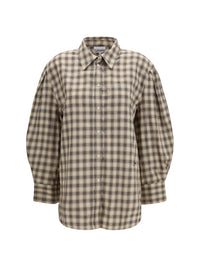Ganni Women Check Fannel Shirt