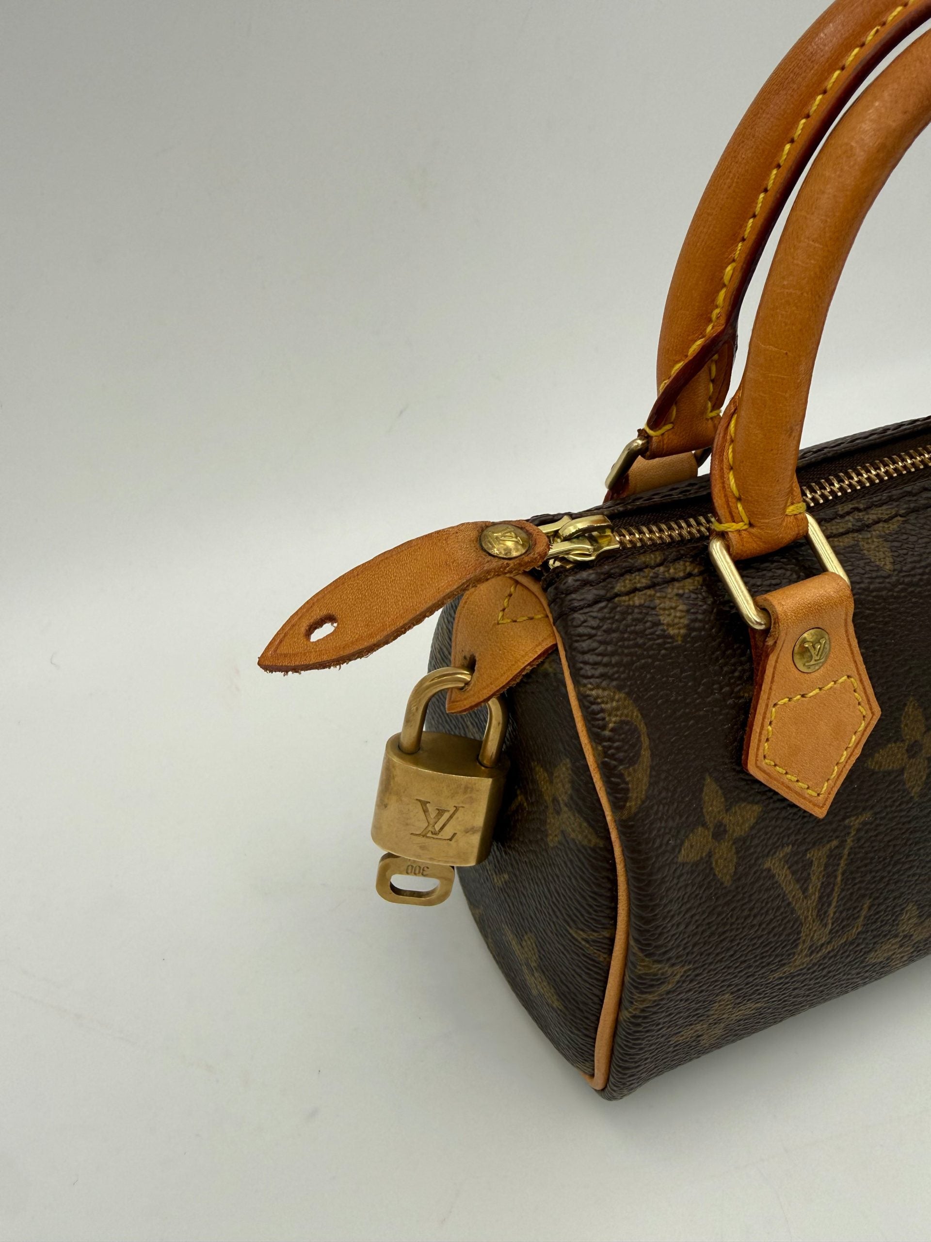 Louis Vuitton LOUIS VUITTON Nano Speedy Monogram Women's Handbag (Authentic Pre-Loved)
