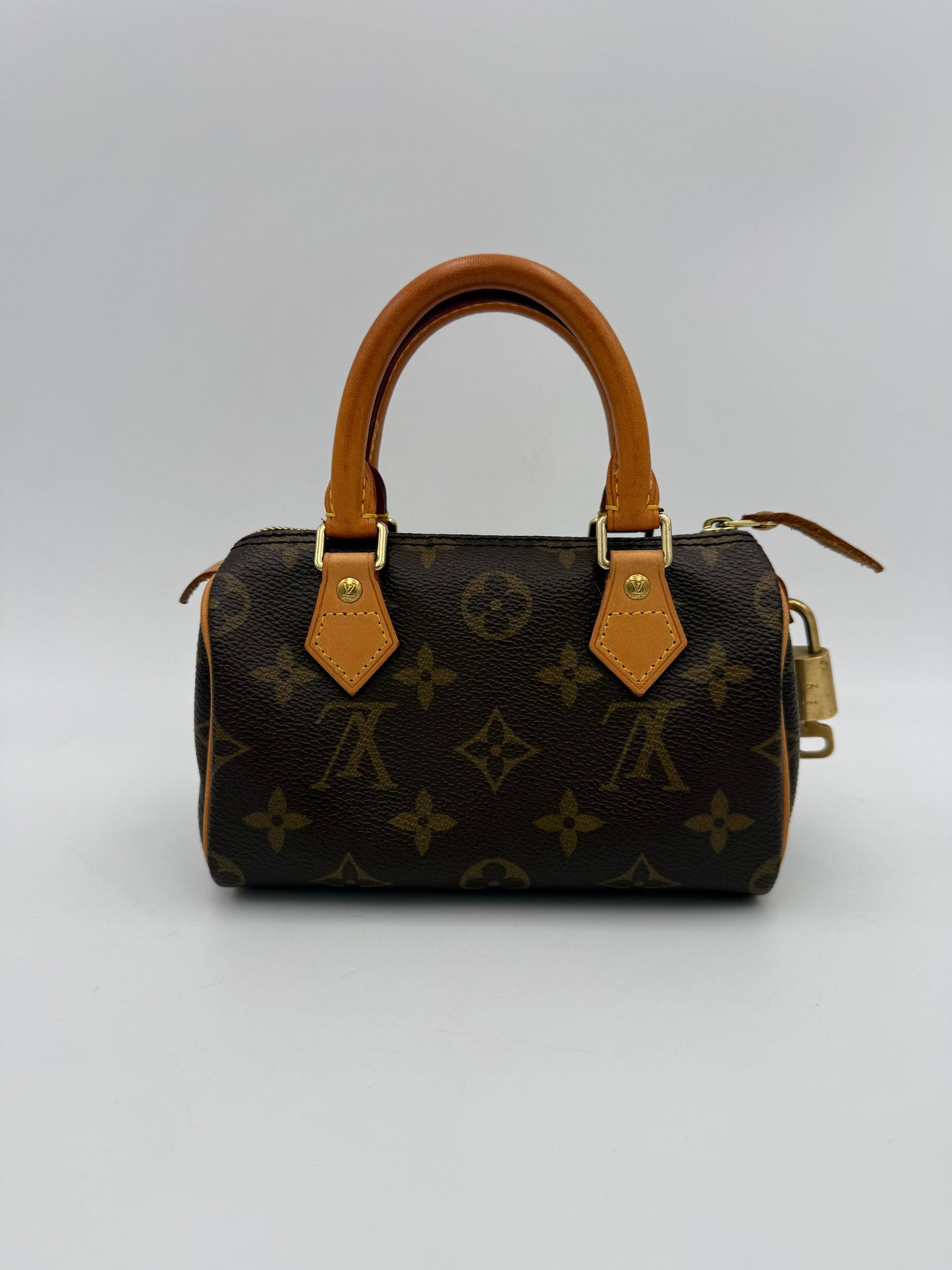 Louis Vuitton LOUIS VUITTON Nano Speedy Monogram Women's Handbag (Authentic Pre-Loved)