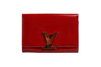 Louis Vuitton Louise PM Red Patent Leather Wallet On Women's Chain (Authentic Pre-Loved)