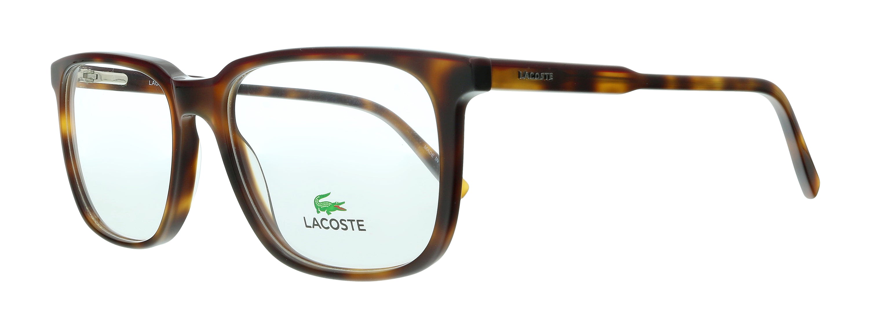 Lacoste Havana/Burgundy Modified Rectangle L2861 219 Eyeglasses