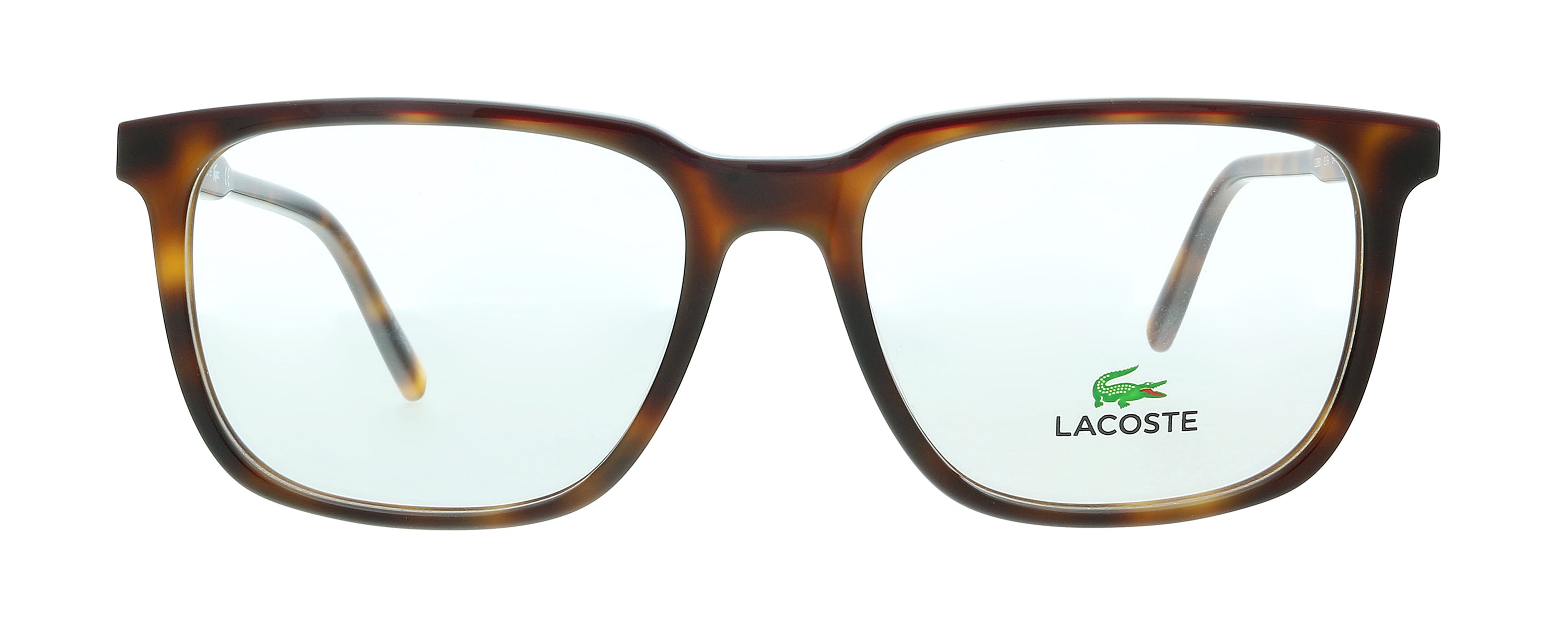 Lacoste Havana/Burgundy Modified Rectangle L2861 219 Eyeglasses