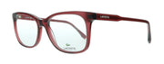 Lacoste Red Wine Modified Rectangle L2870 615 Eyeglasses