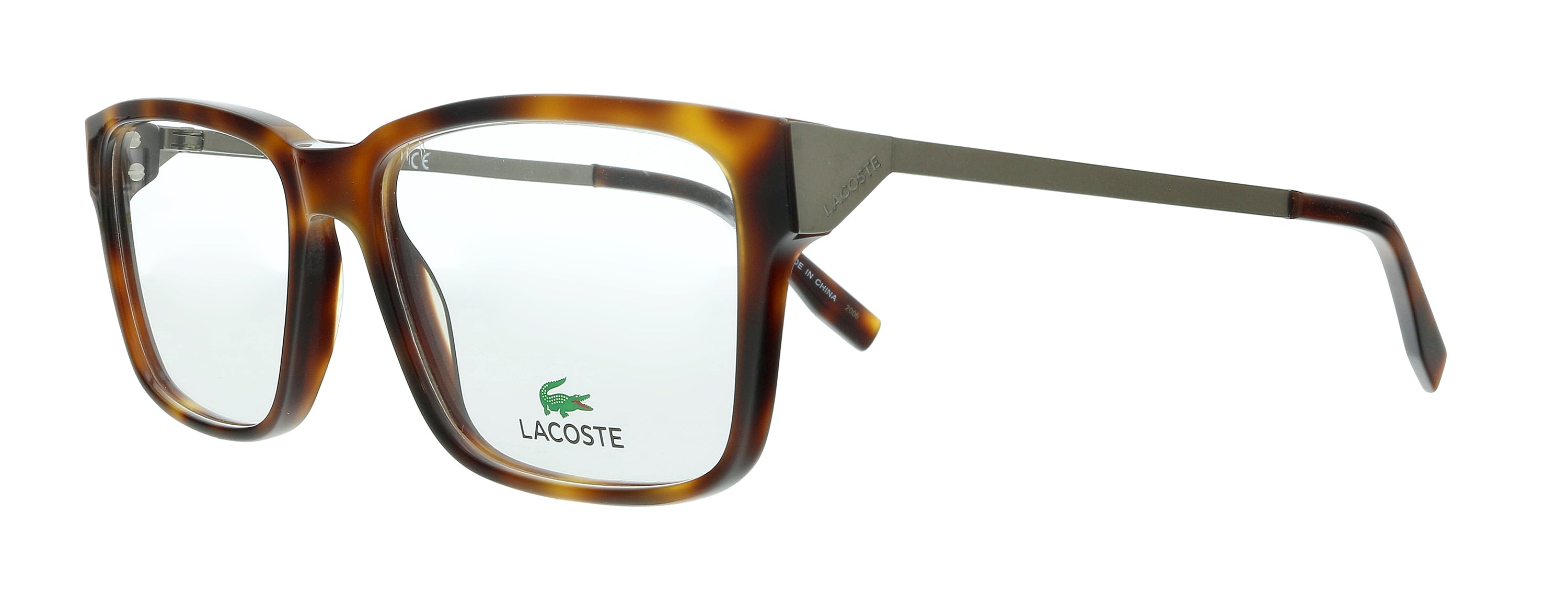Lacoste Havana Modified Rectangle L2867 214 Eyeglasses