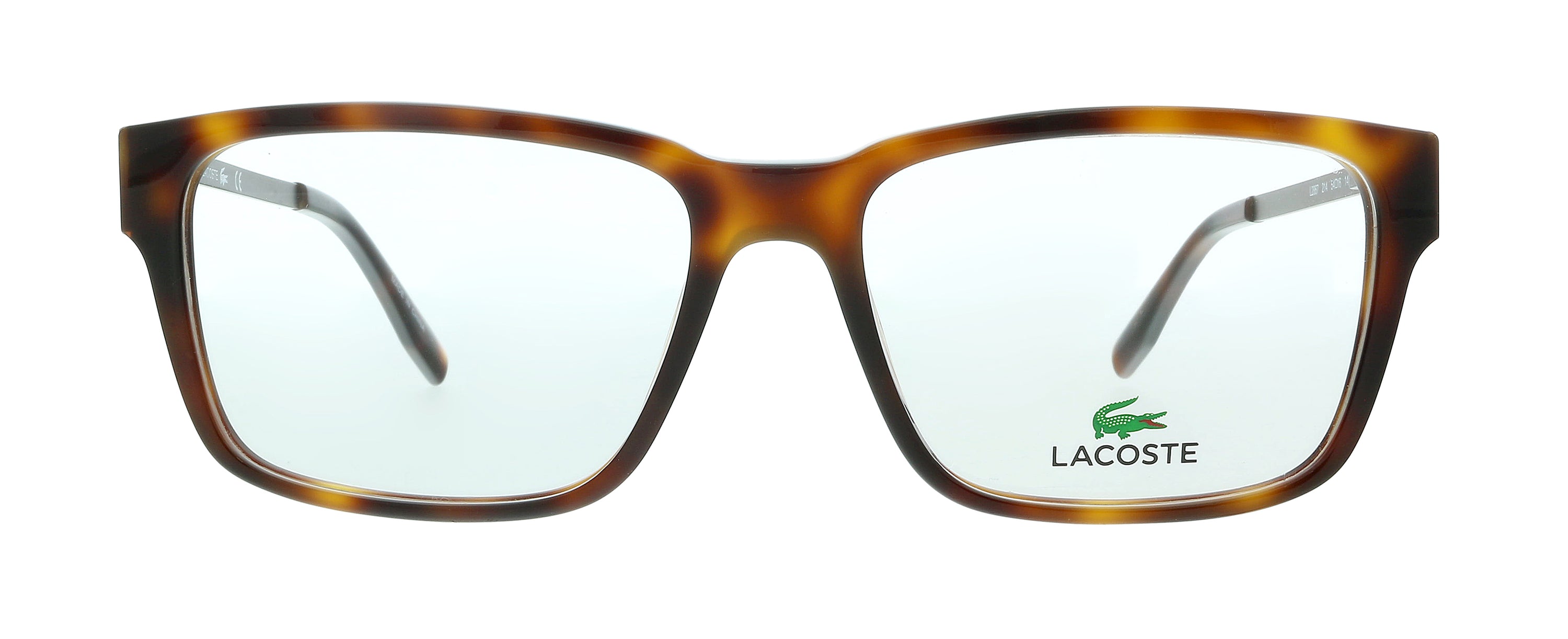 Lacoste Havana Modified Rectangle L2867 214 Eyeglasses