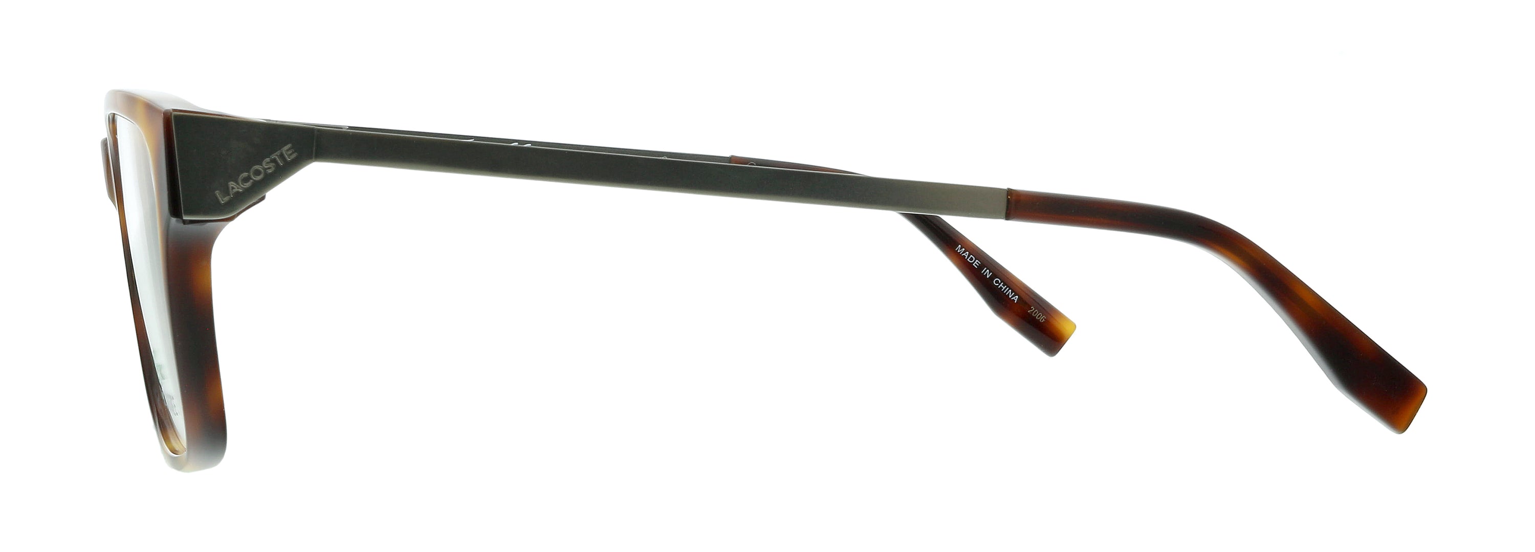 Lacoste Havana Modified Rectangle L2867 214 Eyeglasses
