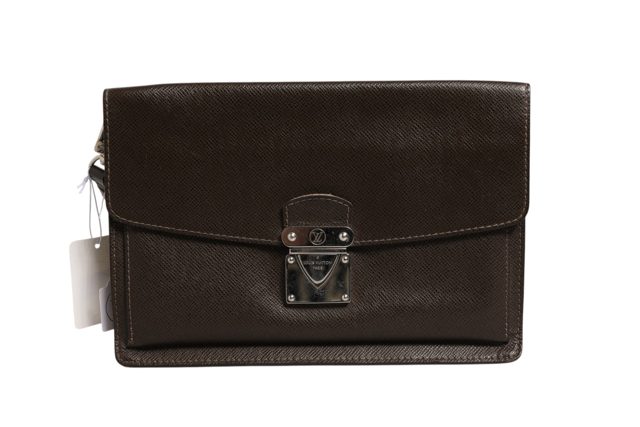 Louis Vuitton Belaia Clutch Taiga Women's Leather (Authentic Pre-Loved)