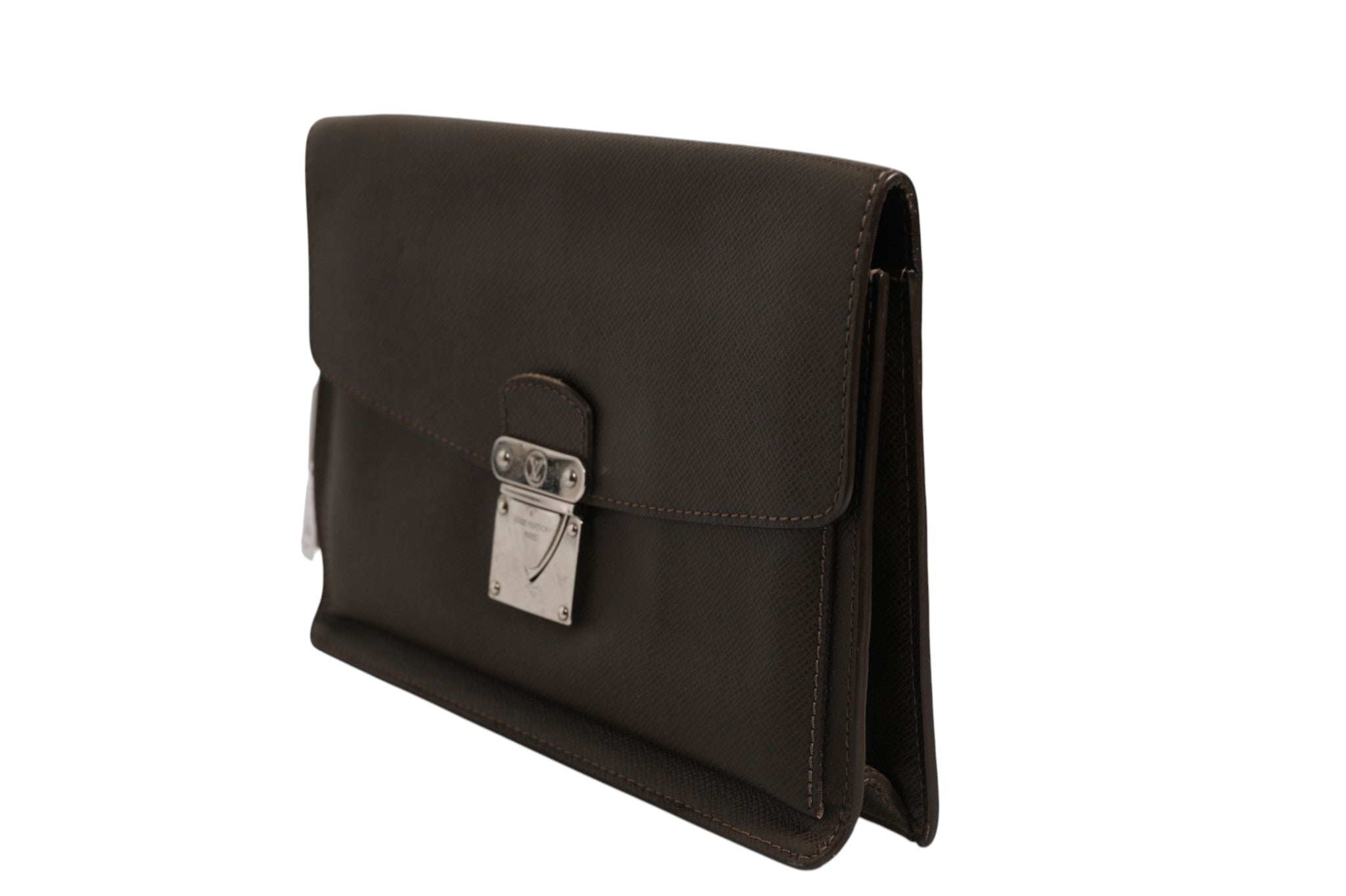 Louis Vuitton Belaia Clutch Taiga Women's Leather (Authentic Pre-Loved)