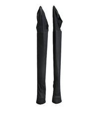 Dolce & Gabbana Dolce & Gabbana Black Stretch Socks Knee High Boots Women's Shoes