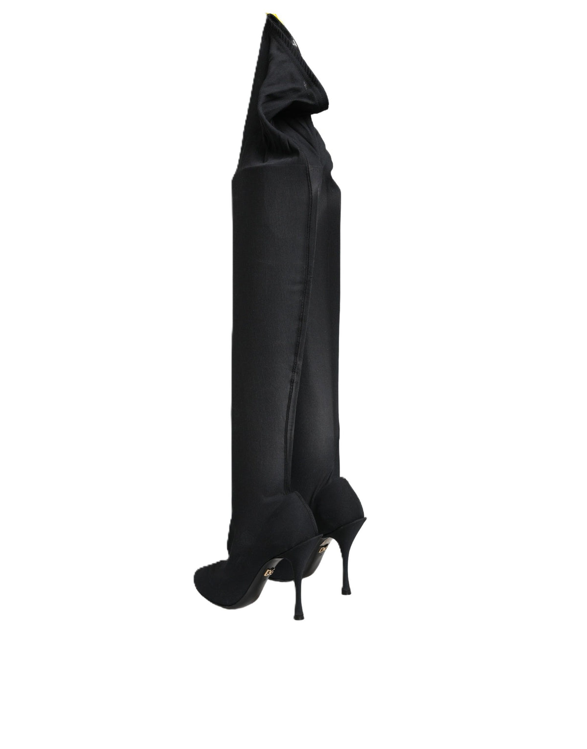 Dolce & Gabbana Dolce & Gabbana Black Stretch Socks Knee High Boots Women's Shoes
