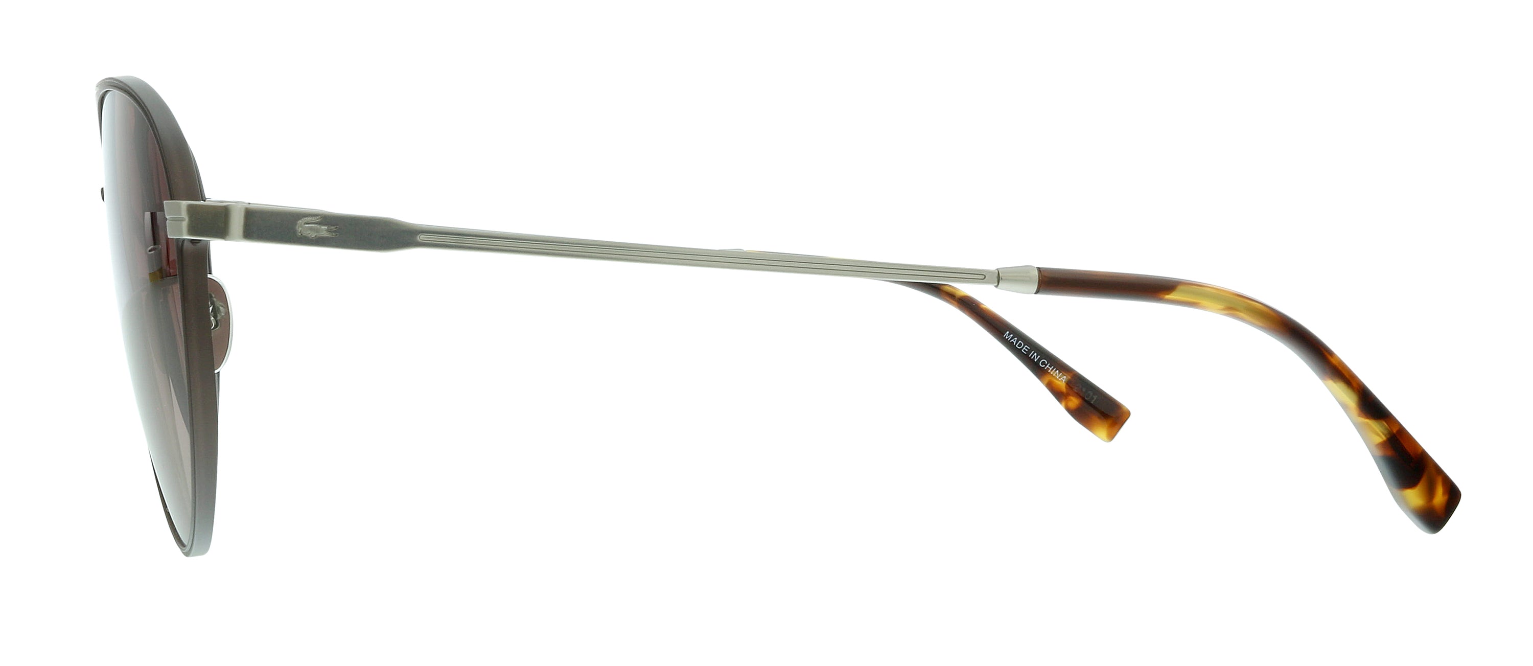 Lacoste Brown Aviator L243SE 210 Sunglasses