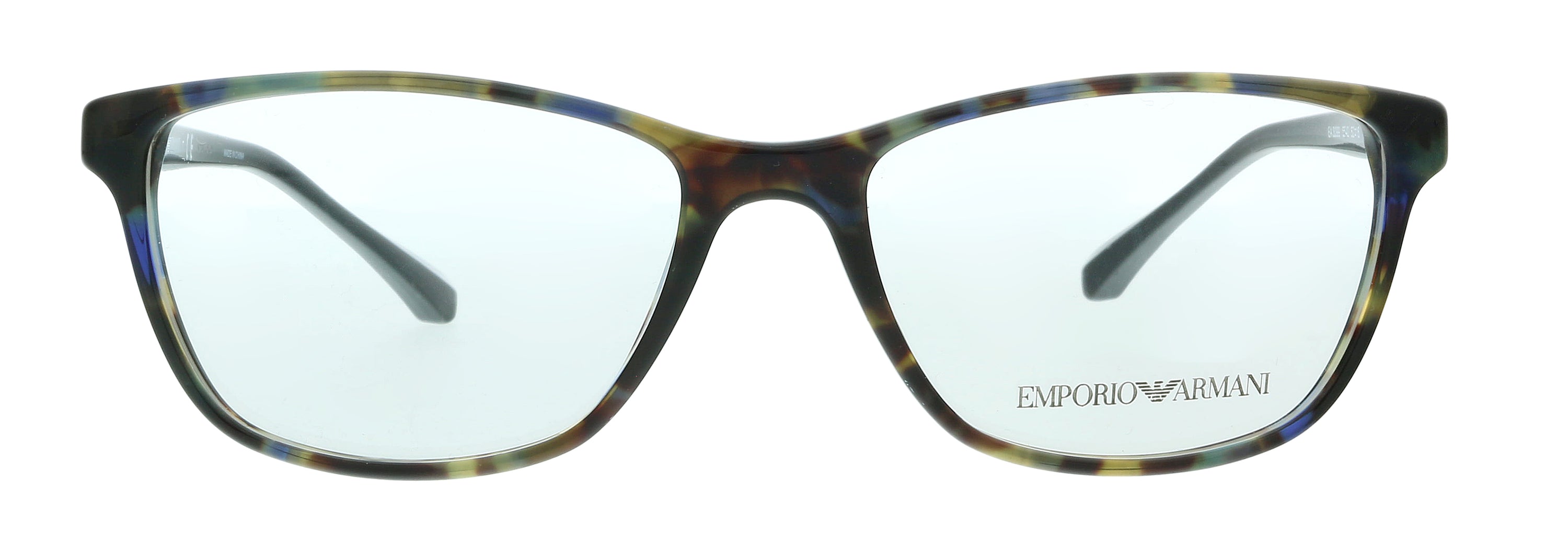 Emporio Armani Blue Havana Cat Eye 0EA3099 5542 Eyeglasses
