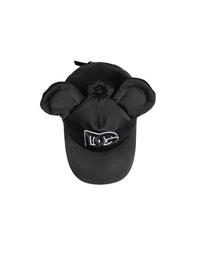 Dolce & Gabbana Men Black Velvet Animal Ears Baseball Cap Men's Hat
