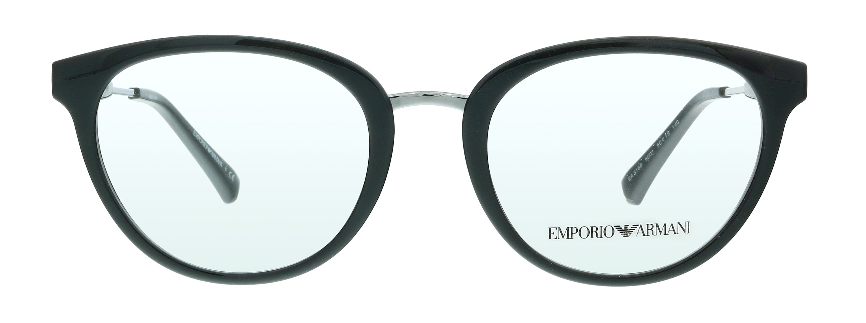 Emporio Armani Shiny Black Butterfly 0EA3166 5001 Eyeglasses