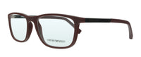 Emporio Armani Matte Burgundy Rectangle 0EA3069 5251 Eyeglasses