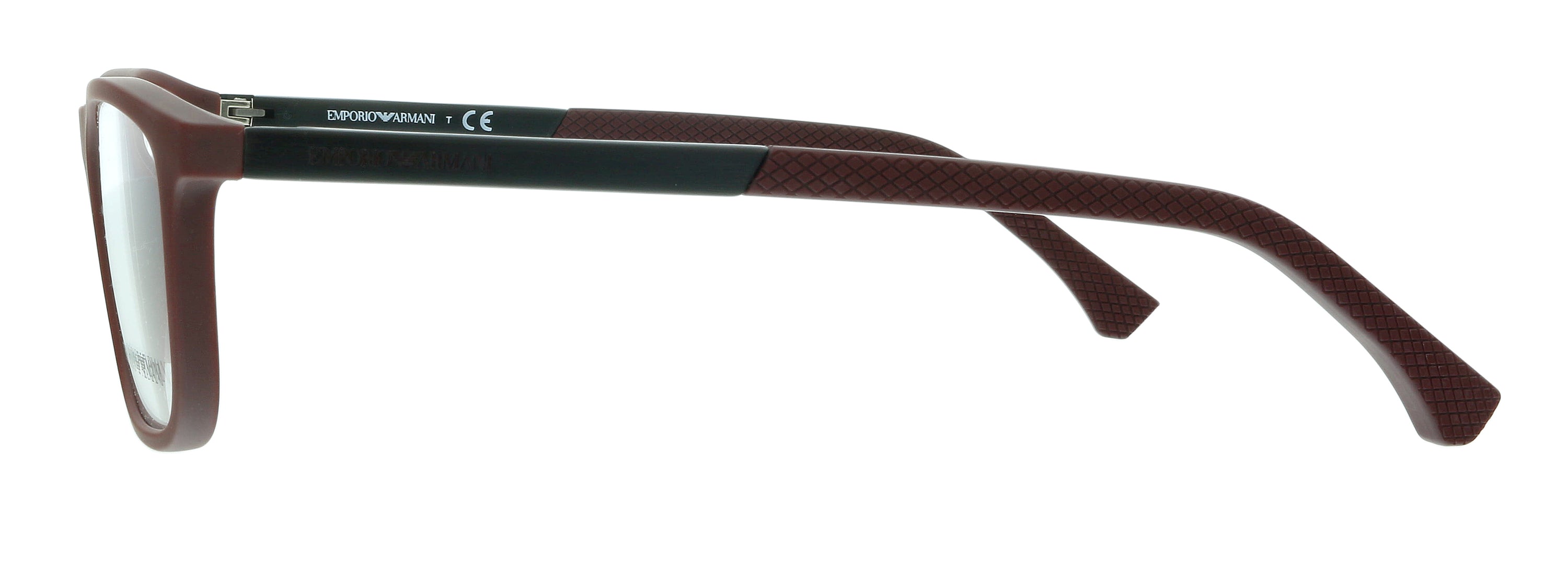 Emporio Armani Matte Burgundy Rectangle 0EA3069 5251 Eyeglasses