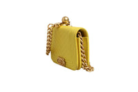 Chanel Crossbody Yellow Leather Women's Bag (Pre-Loved)