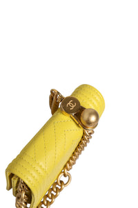 Chanel Crossbody Yellow Leather Women's Bag (Pre-Loved)