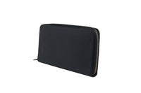 Prada Navy Oliver Embossed Leather Zip-Around Women's Wallet (Authentic Pre-Loved)