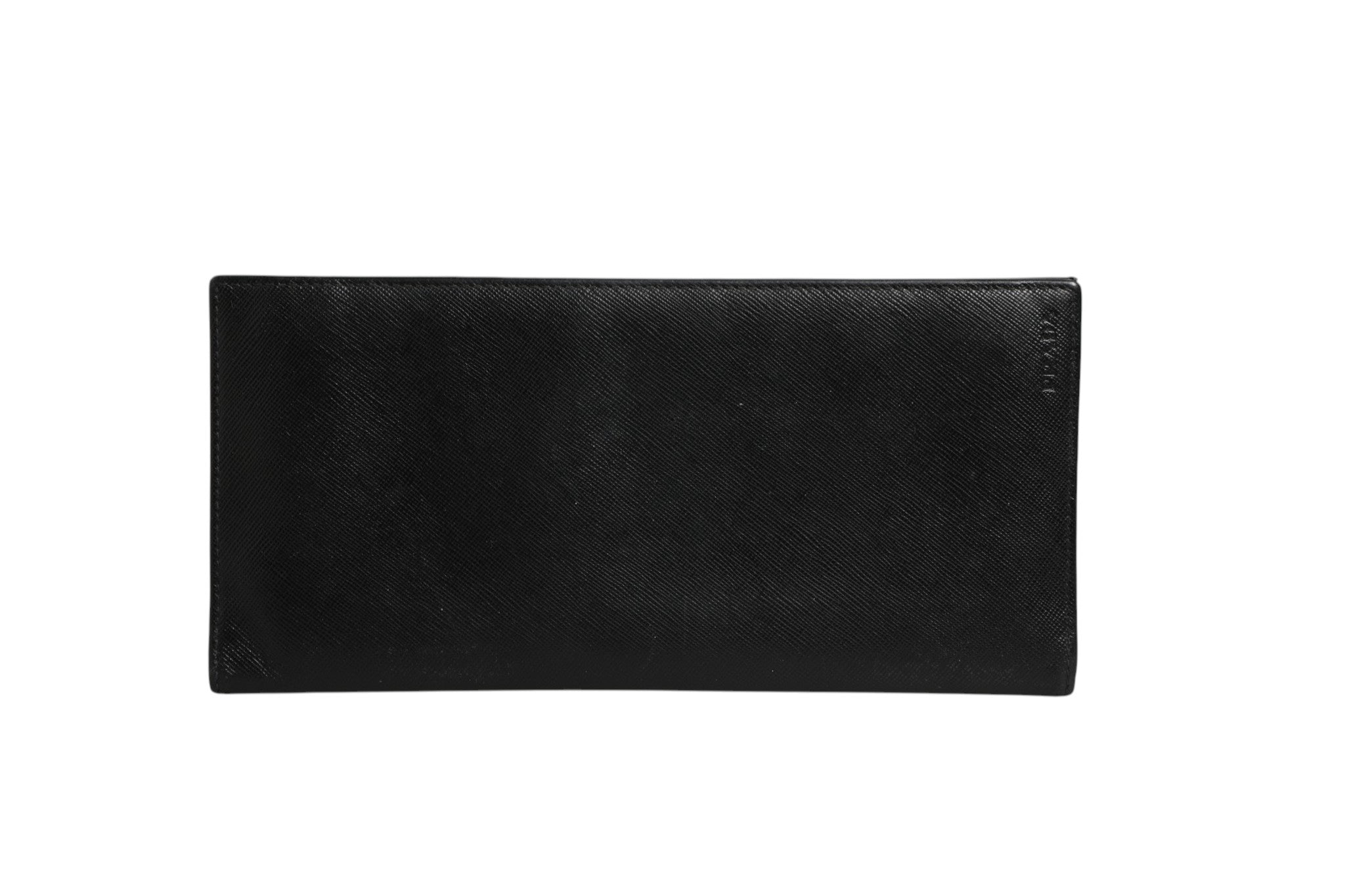 Prada Saffiano Leather Slim Card Holder Men's Wallet (Authentic Pre-Loved)